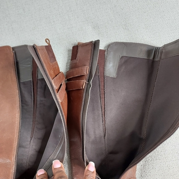 Naturalizer Jesse Riding Knee High Boots Cognoc Brown Size 8 - Picture 15 of 16